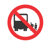 PROHIBIDO EL ASCENSO Y DESCENSO DE PASAJEROS