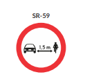 DISTANCIA LATERAL DE SEGURIDAD CON CICLISTAS