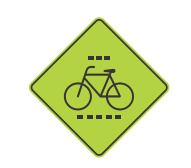 PROXIMIDAD A CRUCE DE CICLISTAS