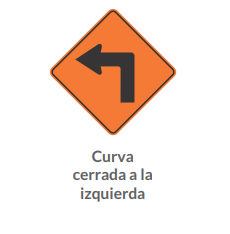 Curva cerrada a la izquierda