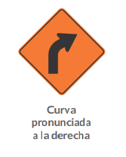 Curva pronunciada a la derecha