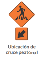 Ubicación de cruce peatonal