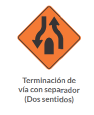 TERMINACIÓN DE VÍA CON SEPARADOR (DOS SENTIDOS)
