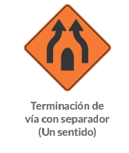 Terminación de vía con separador (Un sentido)