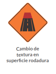 Cambio de textura en superficie rodadura